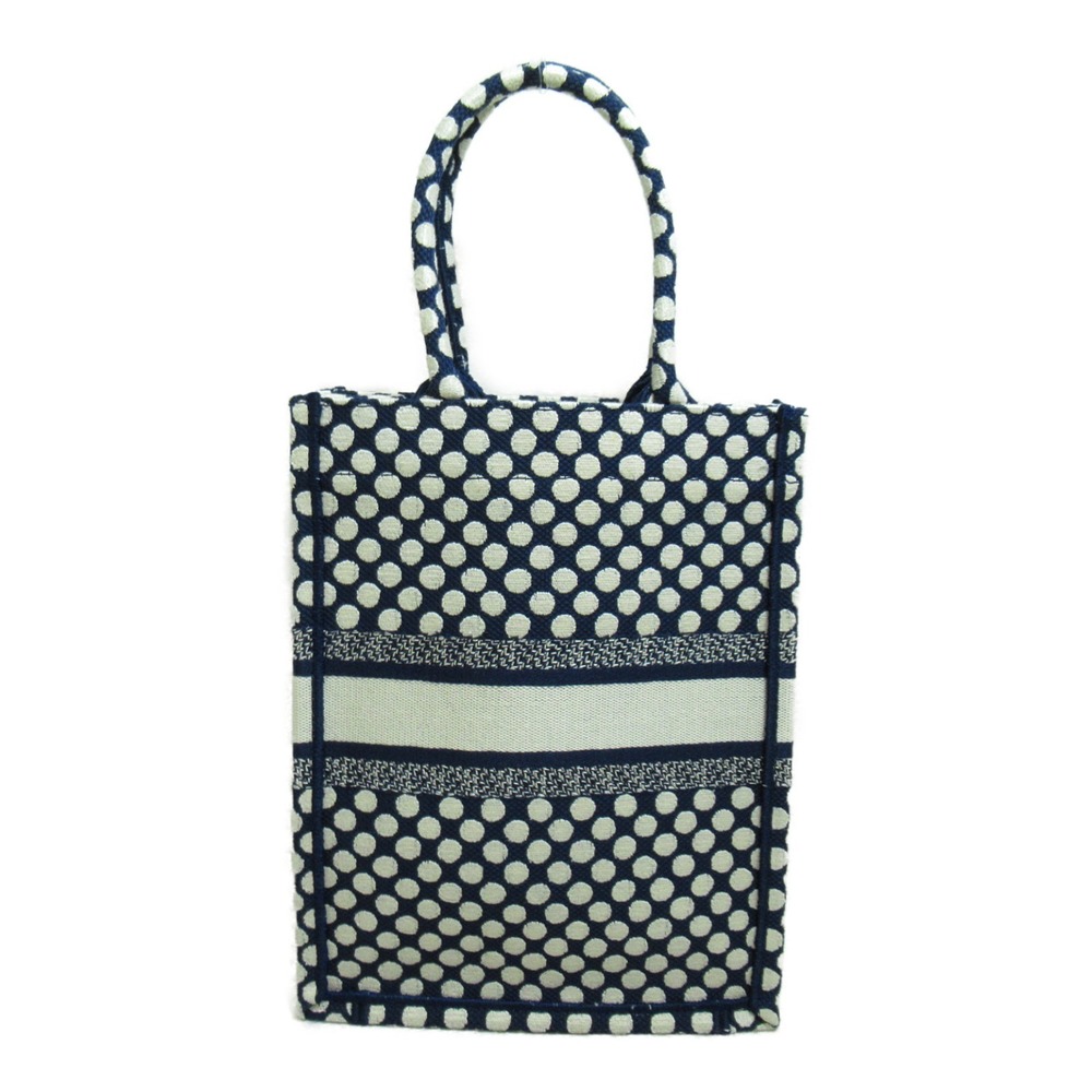 Dior Navy Tote Tote Bag White Book
